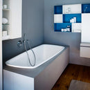 LAUFEN Palomba oval bath, built-in white