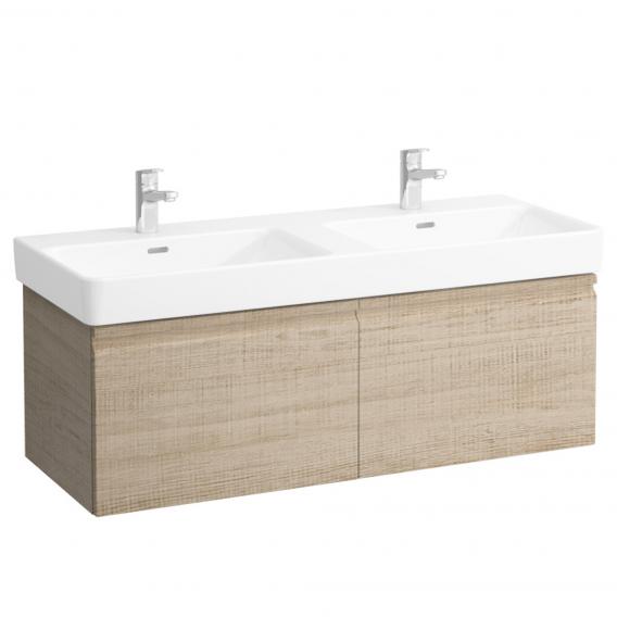 LAUFEN Pro S vanity unit for double washbasin with 2 pull-out compartment