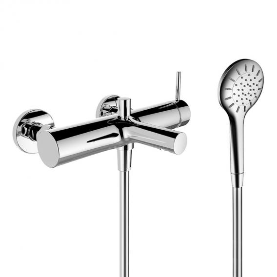 LAUFEN Twinplus exposed, single lever bath mixer, with hand shower set