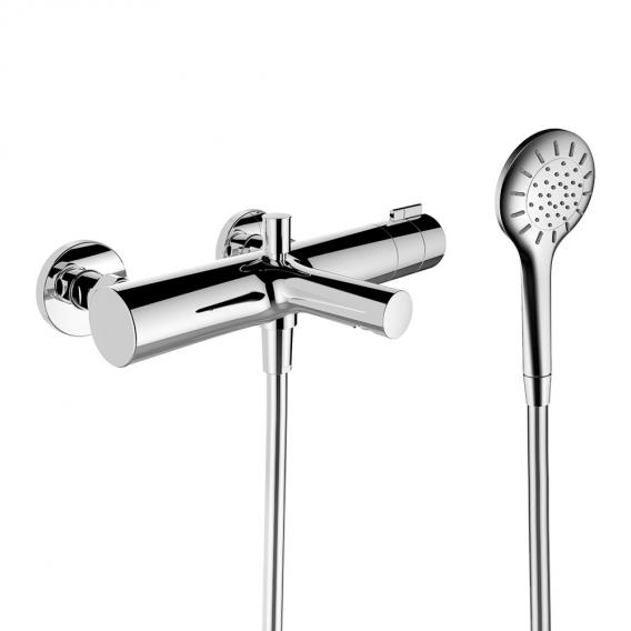 LAUFEN Twinplus exposed, thermostatic bath mixer, with hand shower set