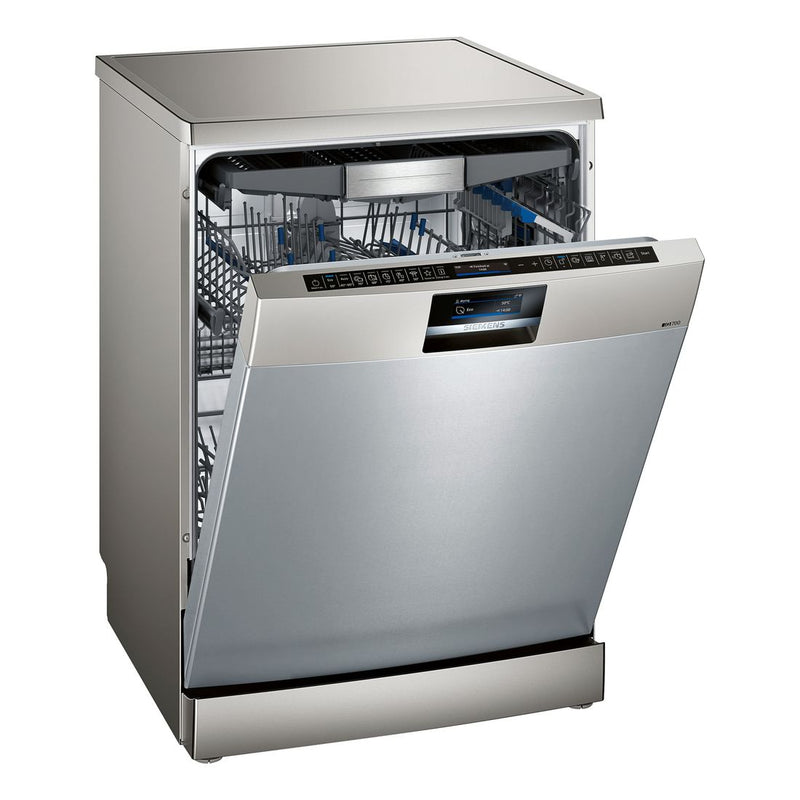 Siemens - IQ700 Free-standing Dishwasher 60 cm Fingerprint Free Steel SN27YI01CE 