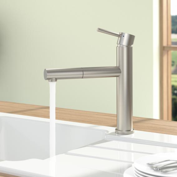 Villeroy & Boch Como Shower Sky single-lever kitchen mixer tap, with pull-out spout stainless steel
