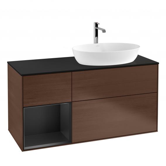 Villeroy & Boch Finion vanity unit for countertop washbasin with 3 pull-out compartments, rack element left