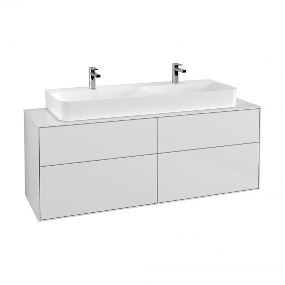 Villeroy & Boch Finion vanity unit with 4 pull-out compartments for double washbasin matt anthracite, furniture top