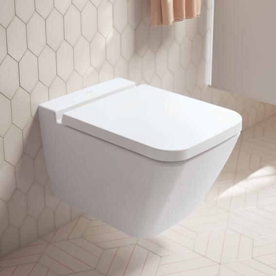 Villeroy & Boch Finion wall-mounted washdown toilet, open flush rim, DirectFlush