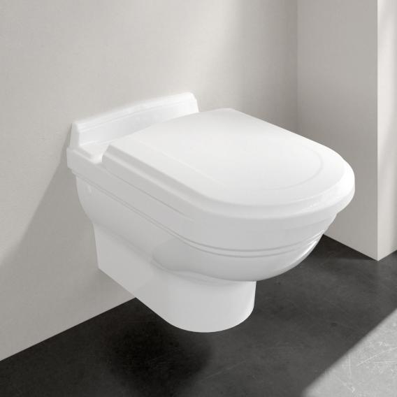 Villeroy & Boch Hommage wall-mounted washdown toilet white, with CeramicPlus