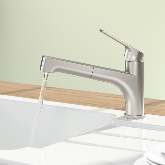 Villeroy & Boch Junis Shower single-lever kitchen mixer tap, with pull-out spout