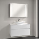 Villeroy & Boch My Nature countertop washbasin with Embrace vanity unit and My View 14 mirror cabinet