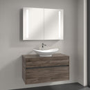 Villeroy & Boch My Nature countertop washbasin with Embrace vanity unit and My View 14 mirror cabinet