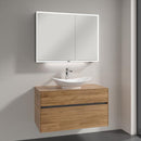 Villeroy & Boch My Nature countertop washbasin with Embrace vanity unit and My View Now mirror cabinet