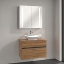 Villeroy & Boch My Nature countertop washbasin with Embrace vanity unit and My View 14 mirror cabinet