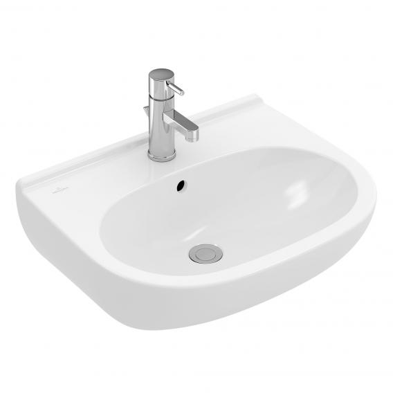 Villeroy & Boch O.novo combi pack washbasin incl. fittings white, with overflow