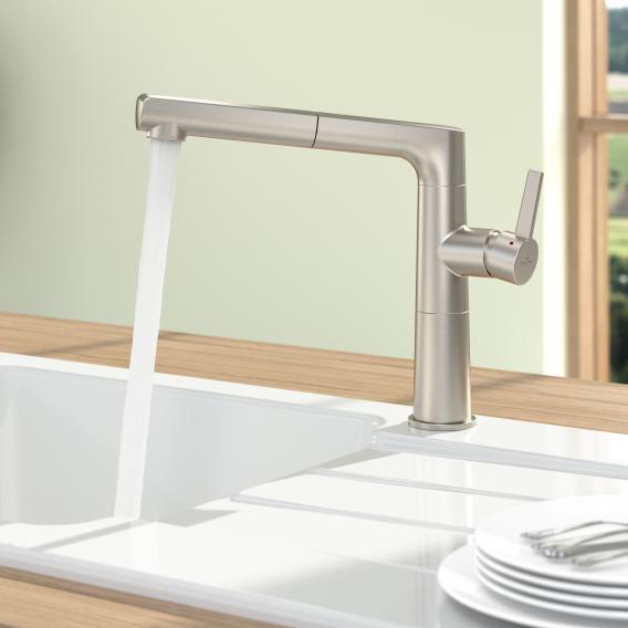 Villeroy & Boch Sorano Sky Shower single-lever kitchen mixer tap, with pull-out spout