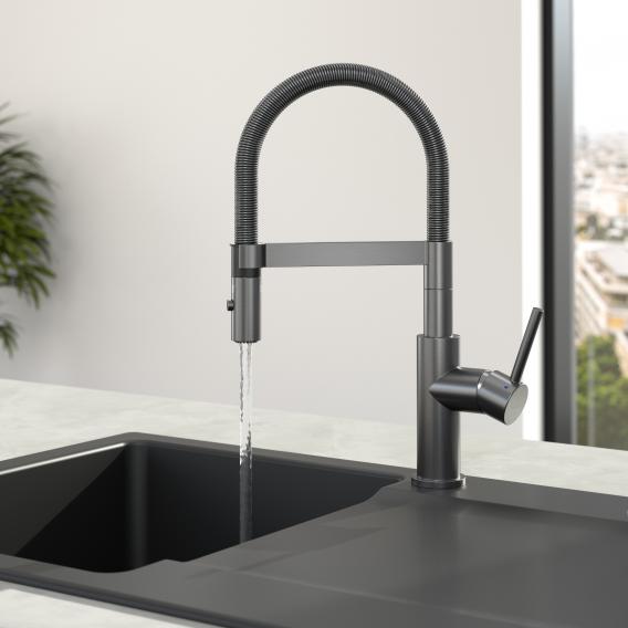 Villeroy & Boch Steel Expert Compact single-lever kitchen mixer tap ...
