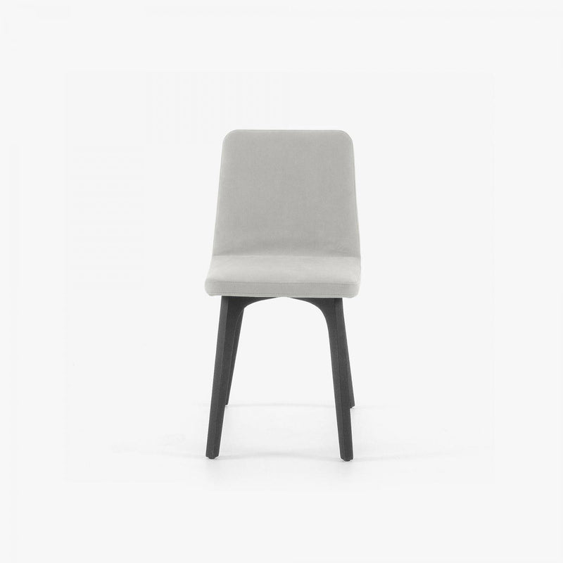 LIGNE ROSET DINING CHAIR ASH GREY-STAINED ASH WITHOUT HANDLE VIK