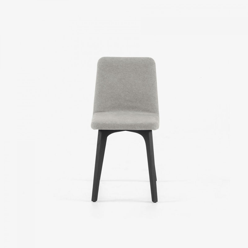 LIGNE ROSET DINING CHAIR ASH GREY-STAINED ASH WITH HANDLE VIK