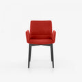 LIGNE ROSET CHAIR WITH ARMS BLACK STAINED BEECH BASE BENDCHAIR