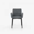 LIGNE ROSET CHAIR WITH ARMS BLACK STAINED BEECH BASE BENDCHAIR