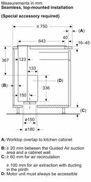 Siemens - IQ700 Downdraft Hood 80 cm Clear Glass LD88WMM66B