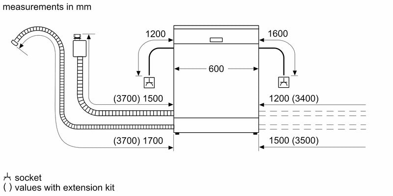 西門子 - iQ700 獨立式洗碗機 60 公分 拉絲鋼防指紋 SN27TI00CE