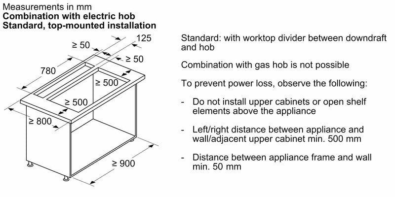 Bosch - 系列 8 下吸式油煙機 80 公分透明玻璃 DDW88MM60B