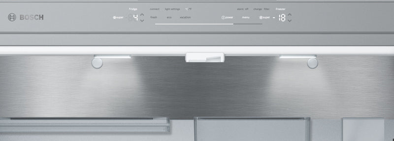 Bosch - Series 8 French door bottom freezer, multi door 183 x 90.5 cm Brushed steel anti-fingerprint KFF96PIEP