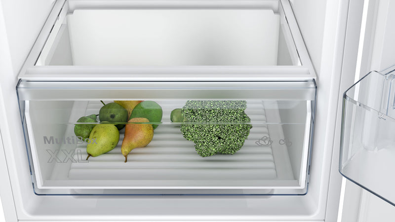 Bosch - Series 2 Built-in fridge-freezer with freezer at bottom 177.2 x 54.1 cm sliding hinge KIV87NSE0G