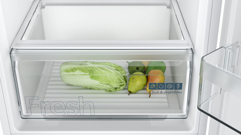 Siemens - iQ100 Built-in fridge-freezer with freezer at bottom 177.2 x 54.1 cm sliding hinge KI87VNSE0G