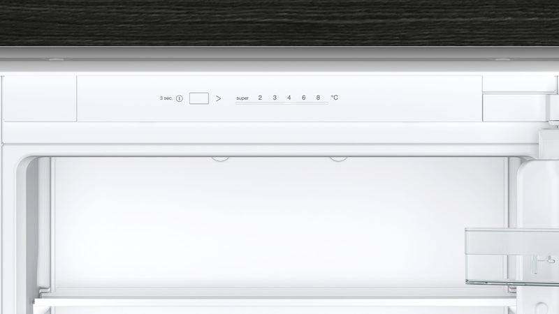 Siemens - iQ100 Built-in fridge-freezer with freezer at bottom 177.2 x 54.1 cm sliding hinge KI87VNSE0G