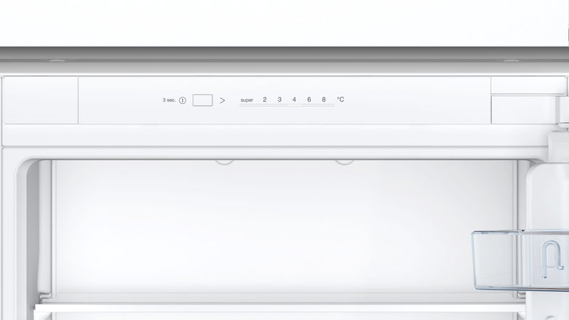 Bosch - Series 2 Built-in fridge-freezer with freezer at bottom 177.2 x 54.1 cm sliding hinge KIV87NSE0G