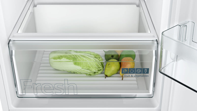 Siemens - iQ100 Built-in fridge-freezer with freezer at bottom 177.2 x 54.1 cm flat hinge KI85NNFE0G