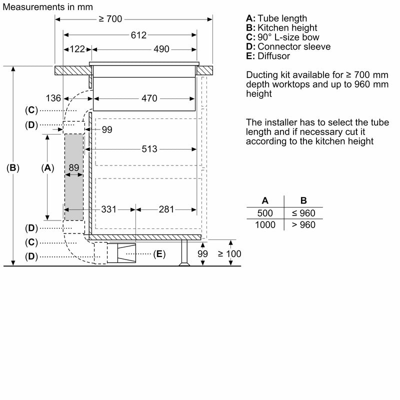 Bosch - Series 4 Induction hob with integrated ventilation system 80 cm surface mount without frame PVS811B16E