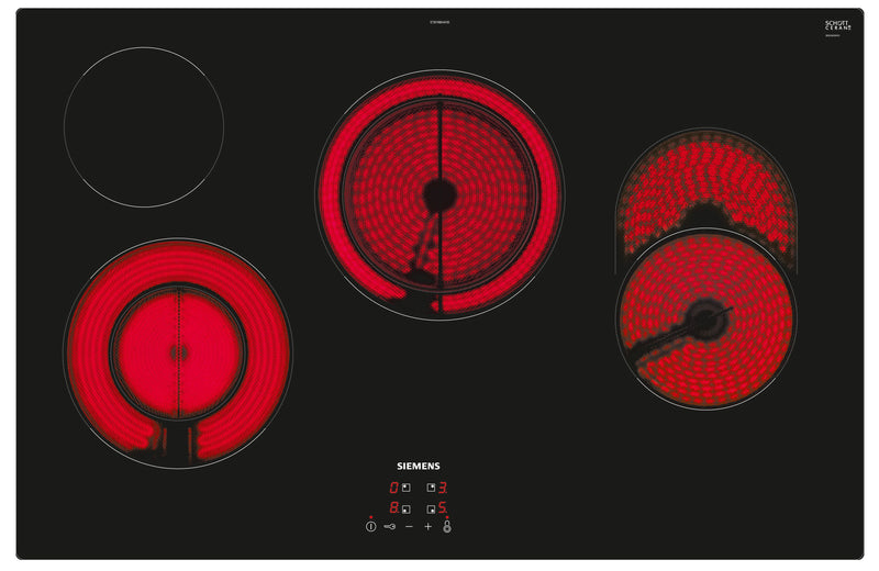 Siemens - iQ300 Electric hob 80 cm Black, ET81RBHA1D