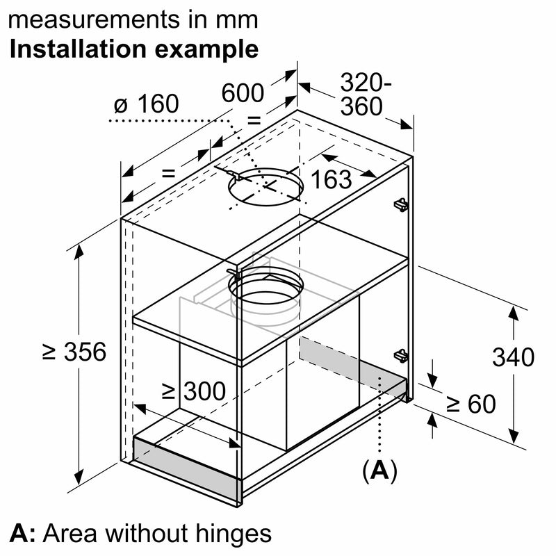 Bosch - 系列 6 整合式設計引擎蓋 60 公分透明玻璃黑色印花 DBB67AM60B