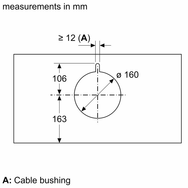 Bosch - 系列 6 整合式設計引擎蓋 90 公分透明玻璃黑色印花 DBB97AM60B