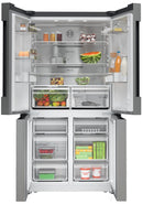 Bosch - Series 4 French door bottom freezer, multi door 183 x 90.5 cm Brushed steel anti-fingerprint KFN96APEAG