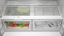 Bosch - Series 4 French door bottom freezer, multi door 183 x 90.5 cm Brushed steel anti-fingerprint KFN96APEAG