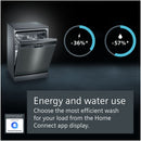 Siemens - IQ300 Free-standing Dishwasher 60 cm Black Inox SN23EC14CG