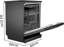 Siemens - IQ300 Free-standing Dishwasher 60 cm Black Inox SN23EC14CG