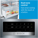 博世-系列| 4 獨立式冰箱，冷凍室位於底部 203 x 70 公分 不鏽鋼外觀 KGN49XLEA