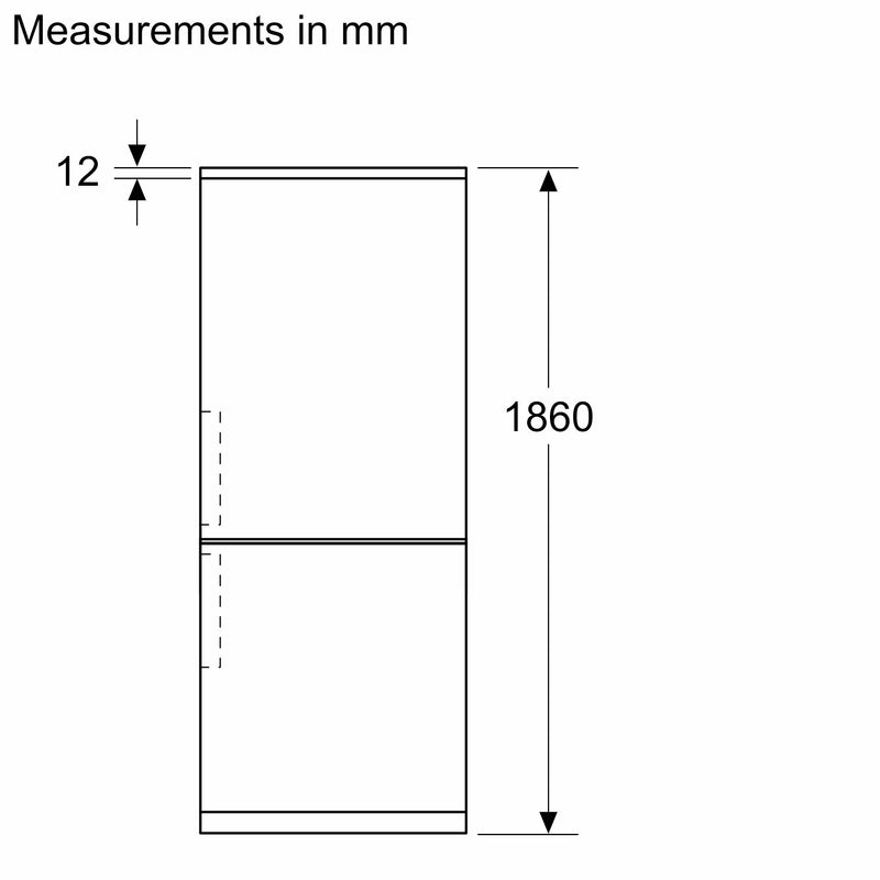 Bosch - Series 4 Free-standing fridge-freezer with freezer at bottom 186 x 60 cm Stainless steel look KGN362LDFG