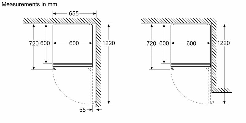 西門子 - iQ500 獨立式冷藏冷凍櫃，冷凍室位於底部 203 x 60 公分 拉絲鋼防指紋 KG39NAIAT