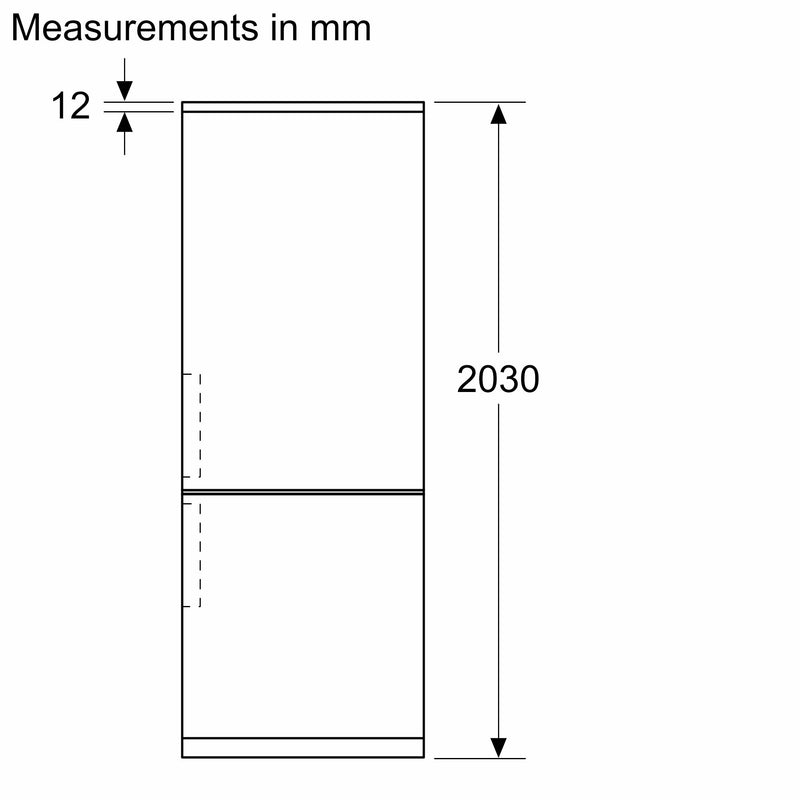 Siemens - iQ300 Free-standing fridge-freezer with freezer at bottom 203 x 70 cm Brushed steel anti-fingerprint KG49NXIDF