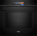 Siemens - iQ700 Built-in oven with added steam and microwave function 60 x 60 cm Black - HN978GQB1B