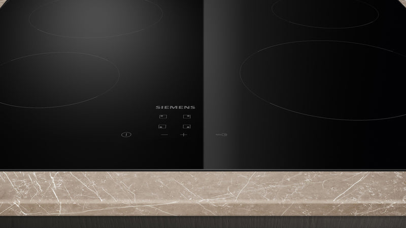 Siemens - iQ100 Electric hob 60 cm Black, ET61RBEA1E