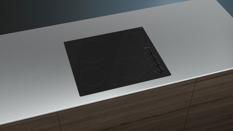 Siemens - iQ100 Electric hob 60 cm Black, ET61RCEA1E