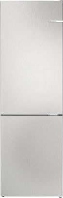 Bosch - Series 4 Free-standing fridge-freezer with freezer at bottom 186 x 60 cm Stainless steel look KGN362LDFG