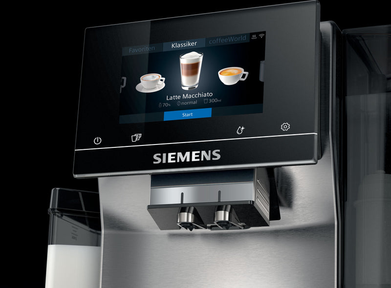 Siemens - Fully automatic coffee machine EQ700 integral Stainless steel, Removable water tank TQ707GB3