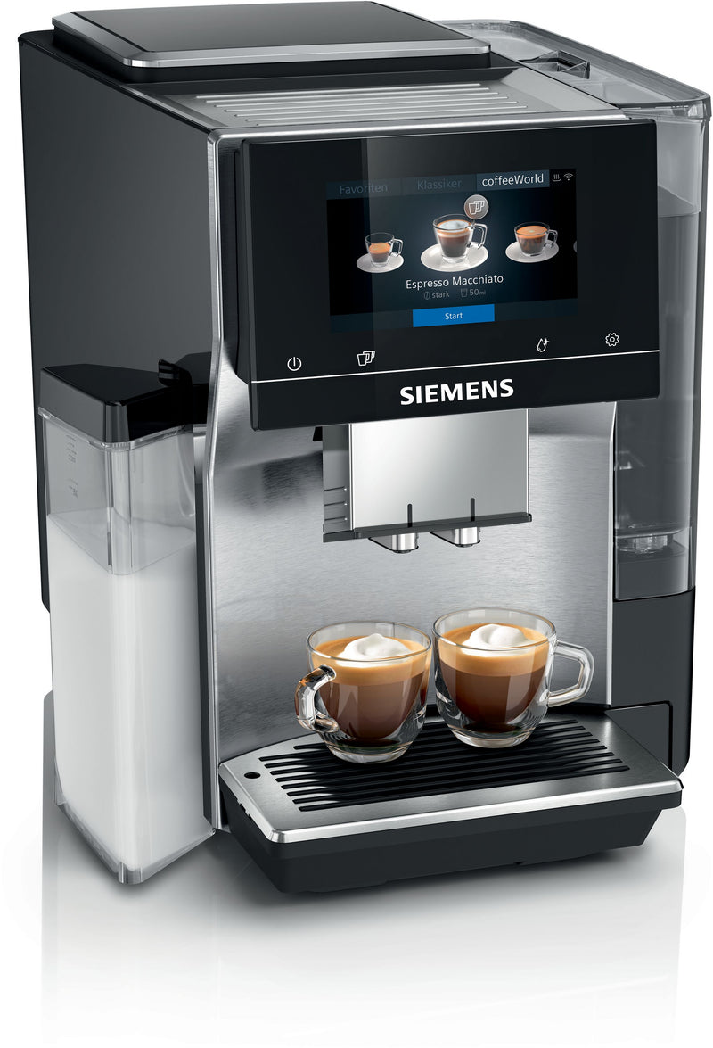 Siemens - Fully automatic coffee machine EQ700 integral Stainless steel, Removable water tank TQ707GB3