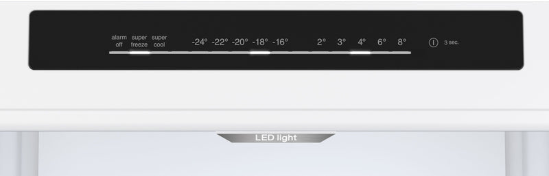 博世 - 系列 4 獨立式冷藏冷凍櫃，冷凍室位於底部 203 x 60 公分 白色 KGN392WDFG